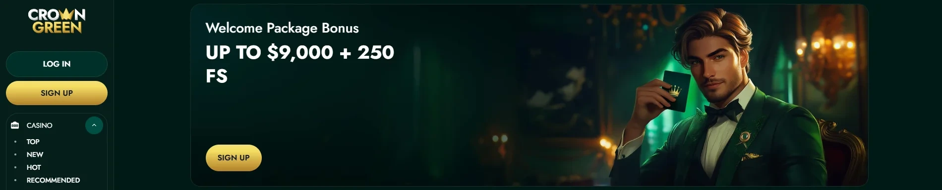 Crowngreen Casino App Welcome Bonus